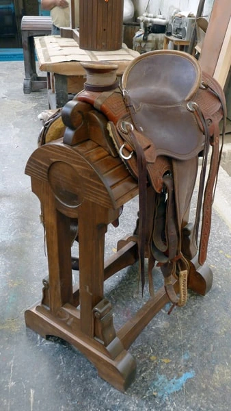 Jorge Kurczyn Saddle Stands factory workshop photograph