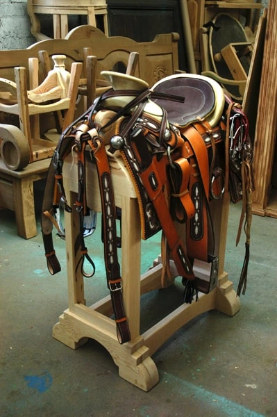 Jorge Kurczyn Saddle Stands factory workshop photograph